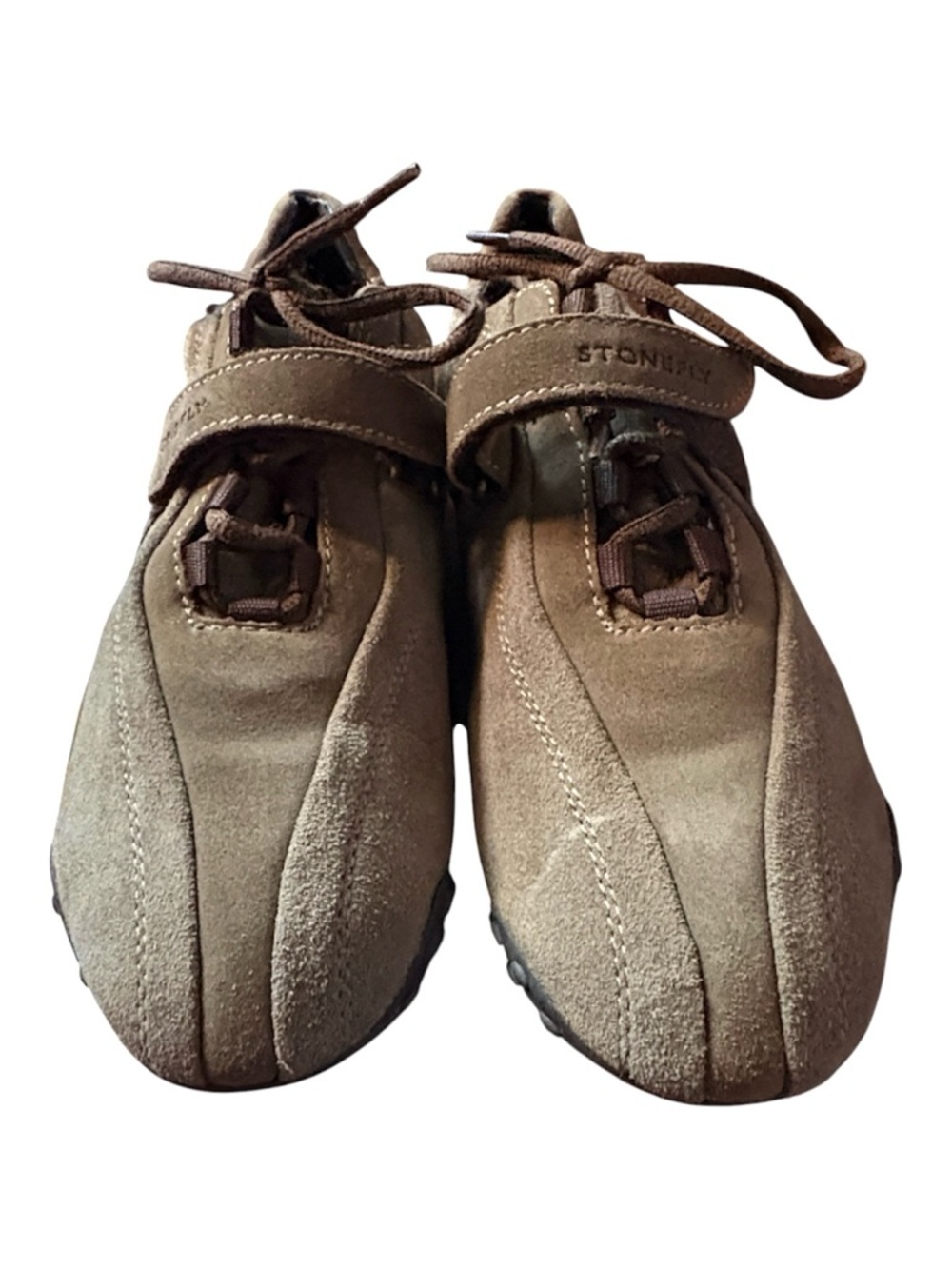 Stonefly Suede Leather Sneaker 40EU LaceUp Strap Tread Two-Tone Brown Athleisure - Picture 3 of 12